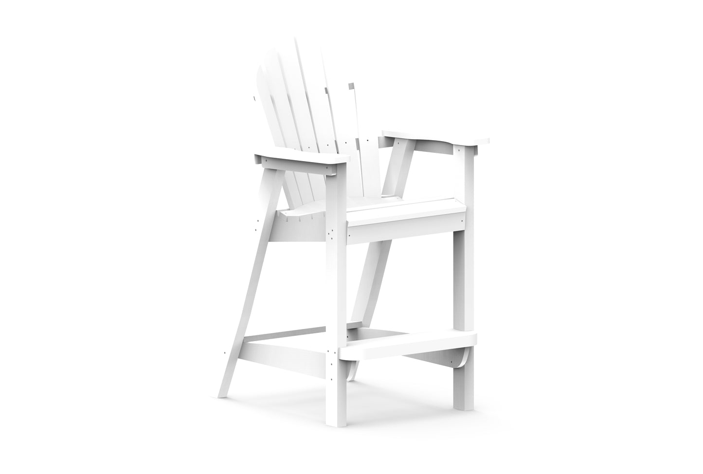 Seaside Casual Recycled Plastic Adirondack Classic Bar Chair (BAR HEIGHT) - LEAD TIME TO SHIP 2 TO 4 WEEKS