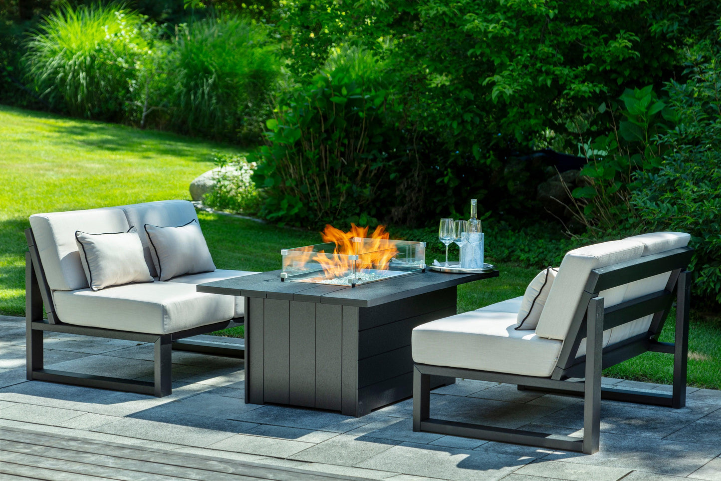 Seaside Casual Recycled Plastic Aura 53" Fire Table - LEAD TIME TO SHIP 2 TO 4 WEEKS