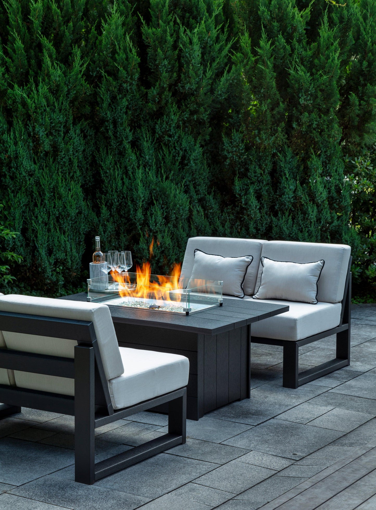Seaside Casual Recycled Plastic Aura 53" Fire Table - LEAD TIME TO SHIP 2 TO 4 WEEKS