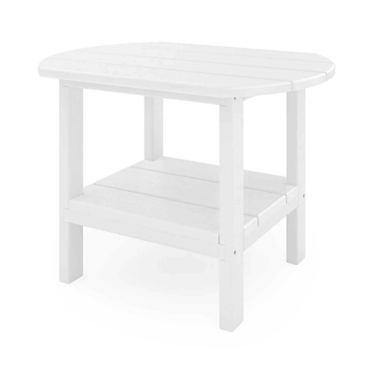 Sopoly St. Simons 25" Recycled Plastic Oval Side Table - LEAD TIME TO SHIP 5 BUSINESS DAYS OR LESS