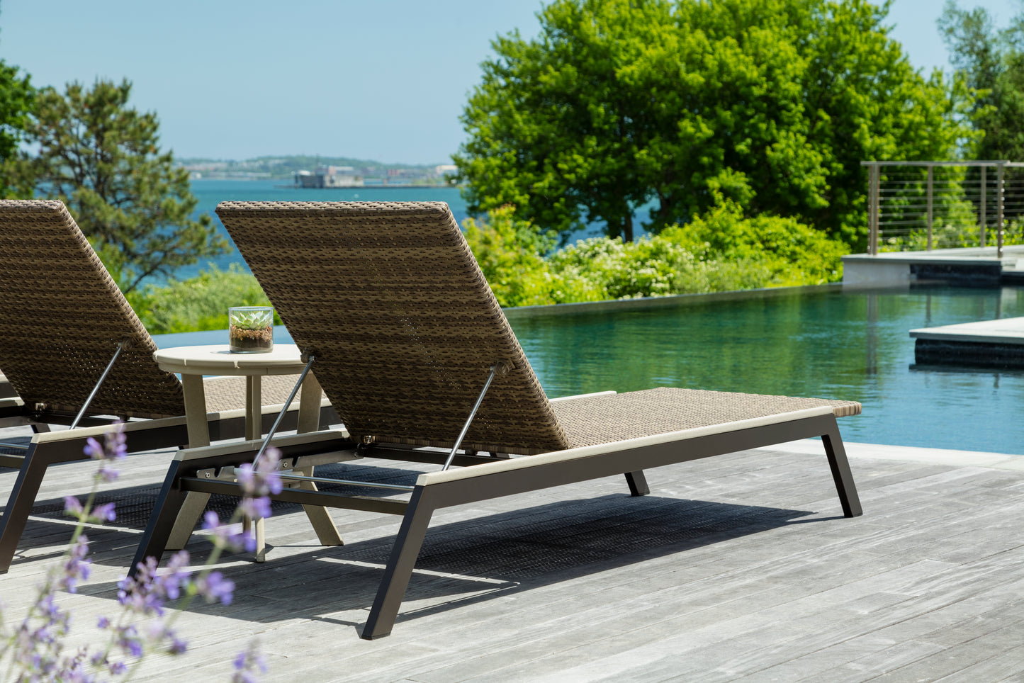 Seaside Casual Recycled Plastic MAD Chaise (WOVEN) - LEAD TIME TO SHIP 2 TO 4 WEEKS