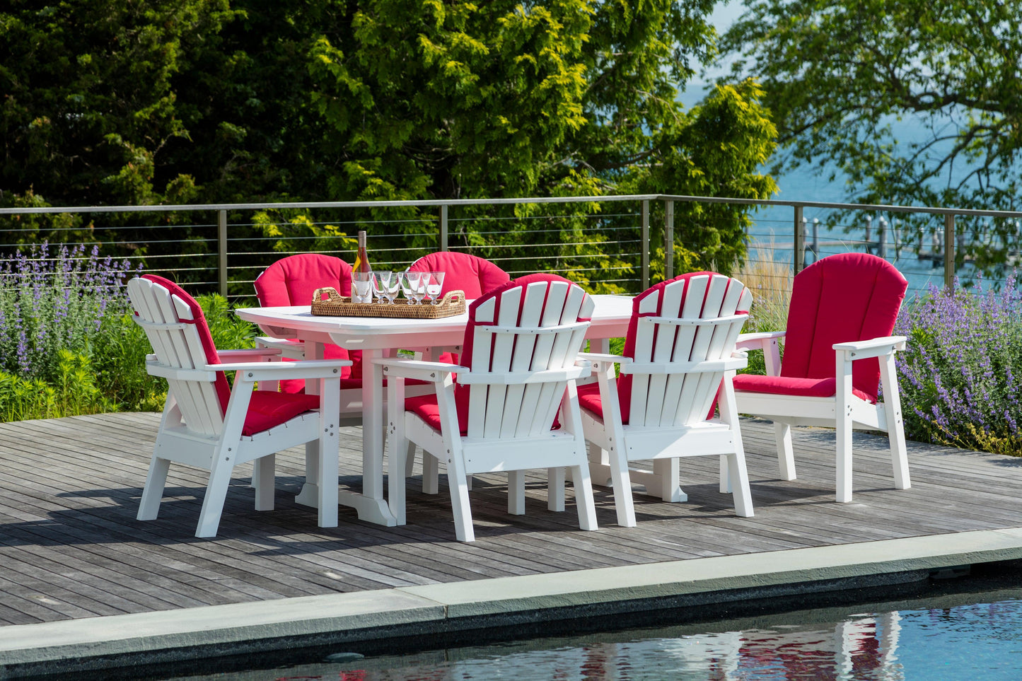 Seaside Casual Recycled Plastic Portsmouth Dining Table 42"x 72" - LEAD TIME TO SHIP 2 TO 4 WEEKS