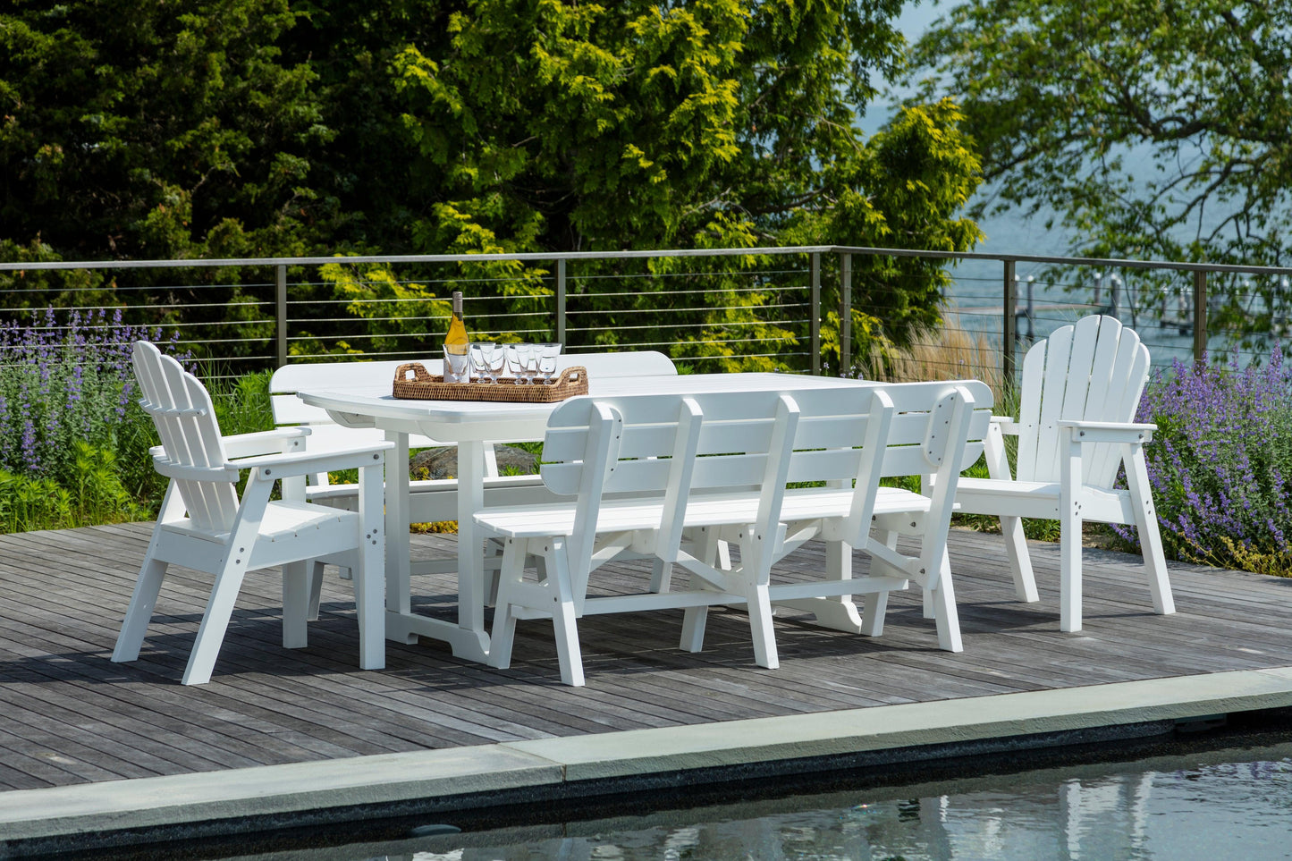 Seaside Casual Recycled Plastic Portsmouth 5' Bench - LEAD TIME TO SHIP 4 TO 6 WEEKS