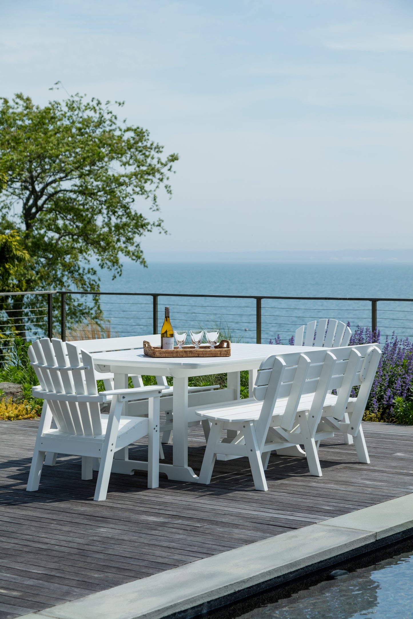 Seaside Casual Recycled Plastic Portsmouth Dining Table 42"x 72" - LEAD TIME TO SHIP 2 TO 4 WEEKS