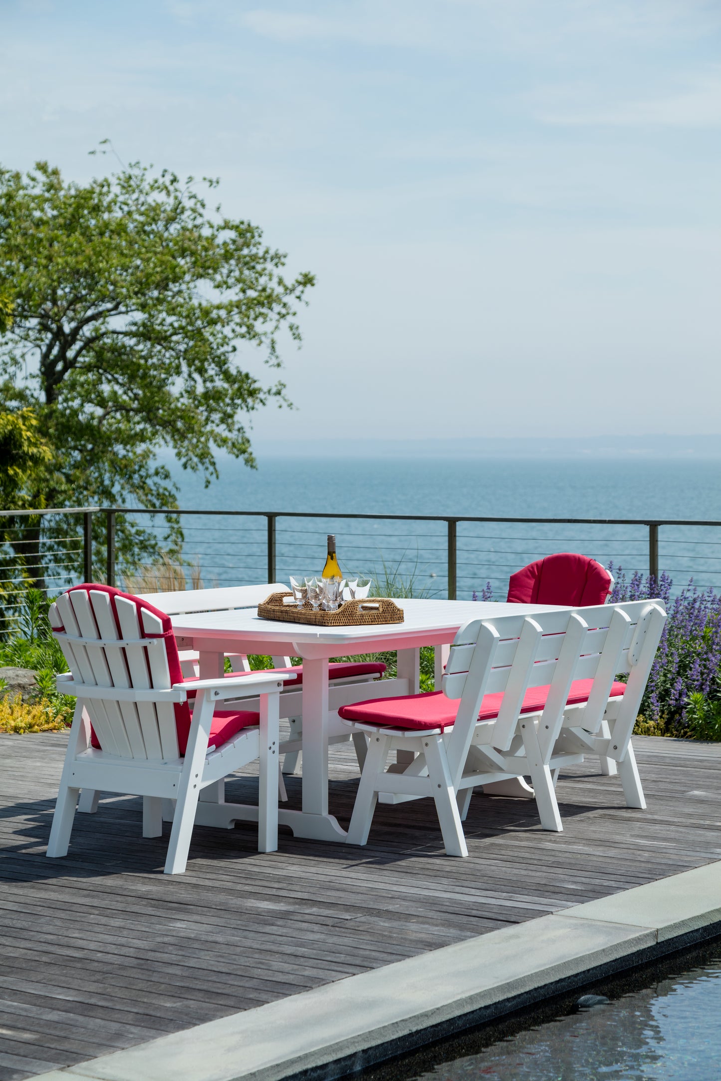 Seaside Casual Recycled Plastic Portsmouth Dining Table 42"x 72" - LEAD TIME TO SHIP 2 TO 4 WEEKS