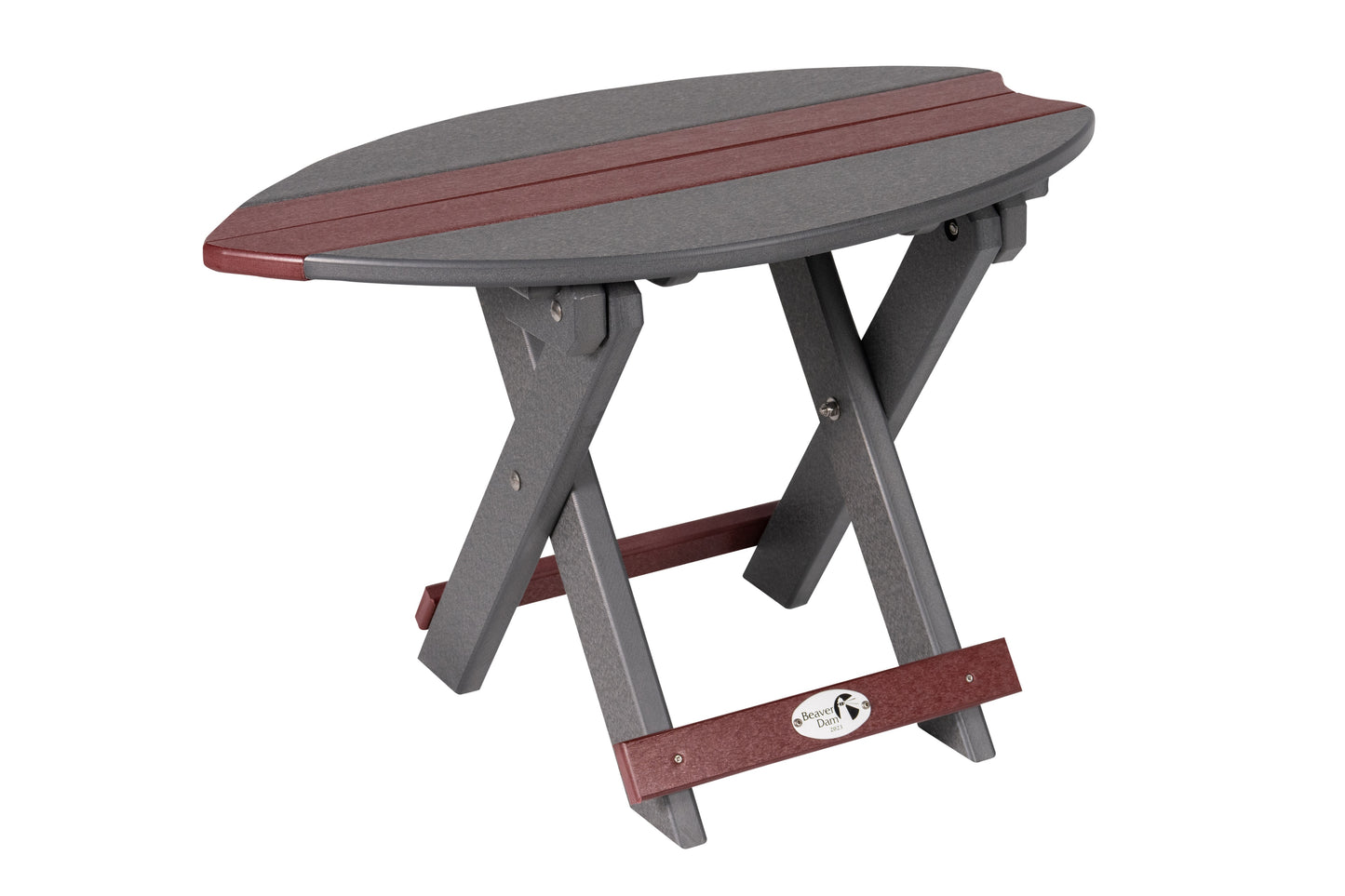 Beaver Dam Woodworks SurfAira Folding End Table - LEAD TIME TO SHIP 4 WEEKS OR LESS