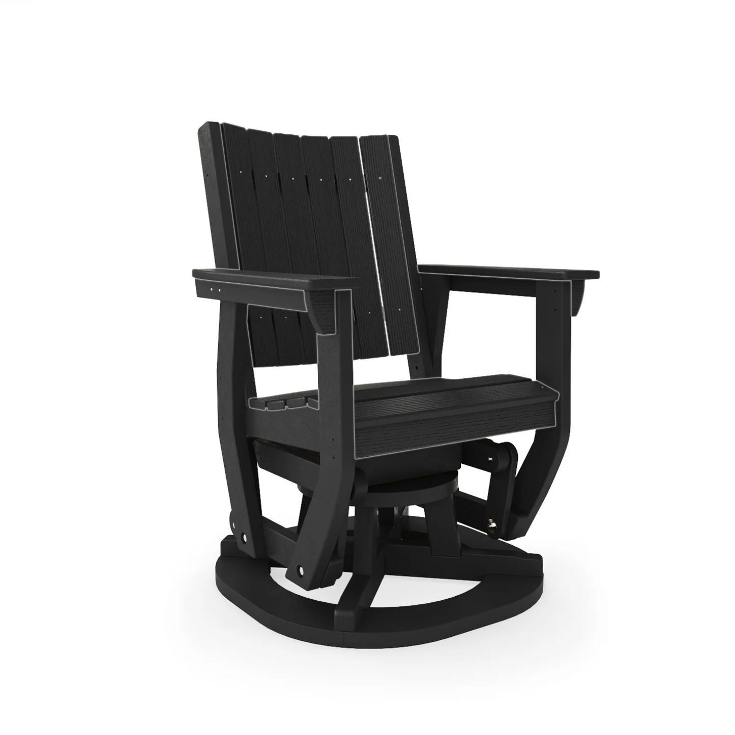 Sopoly Callaway Recycled Plastic Swivel Glider - LEAD TIME TO SHIP 5 BUSINESS DAYS OR LESS