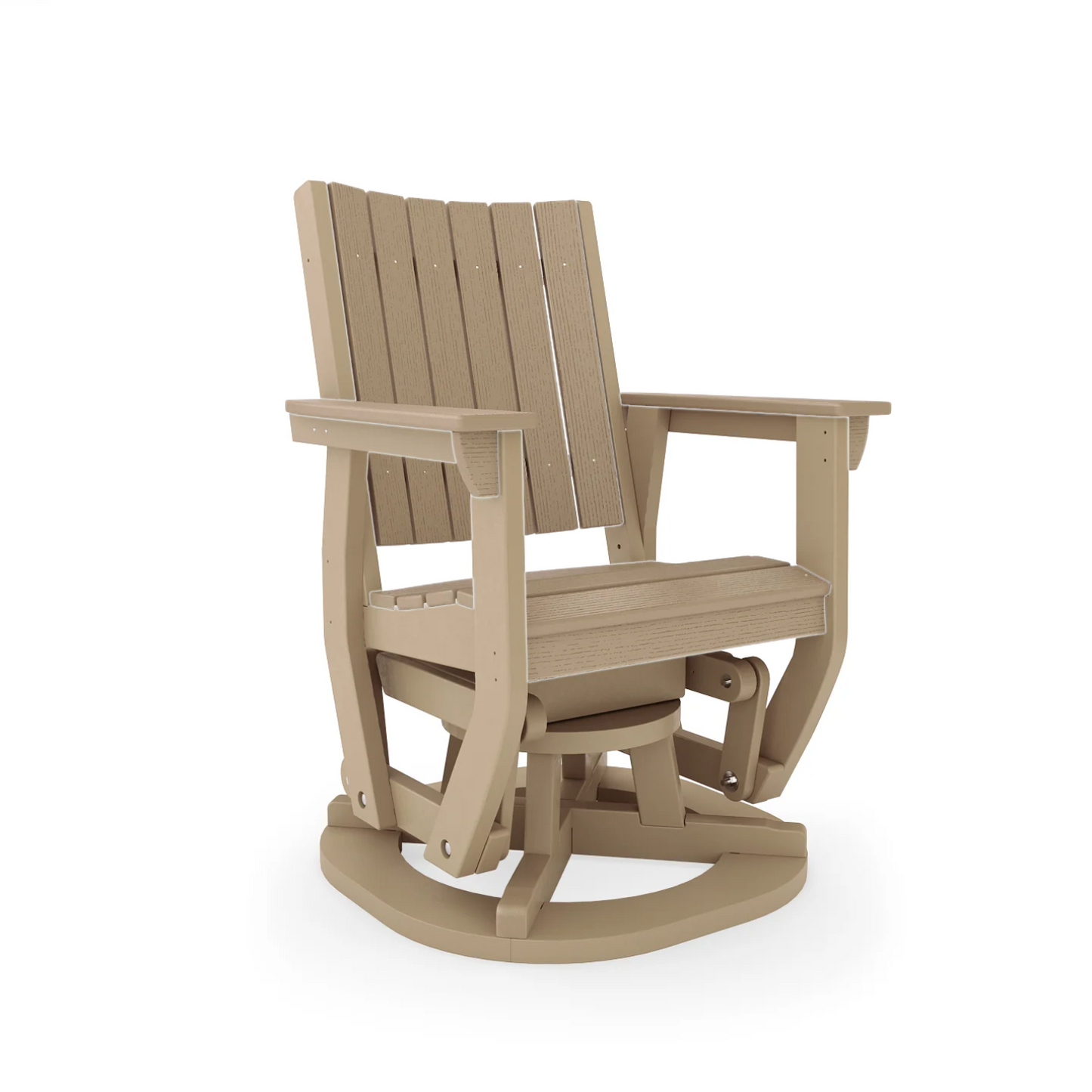 Sopoly Callaway Recycled Plastic Swivel Glider - LEAD TIME TO SHIP 5 BUSINESS DAYS OR LESS