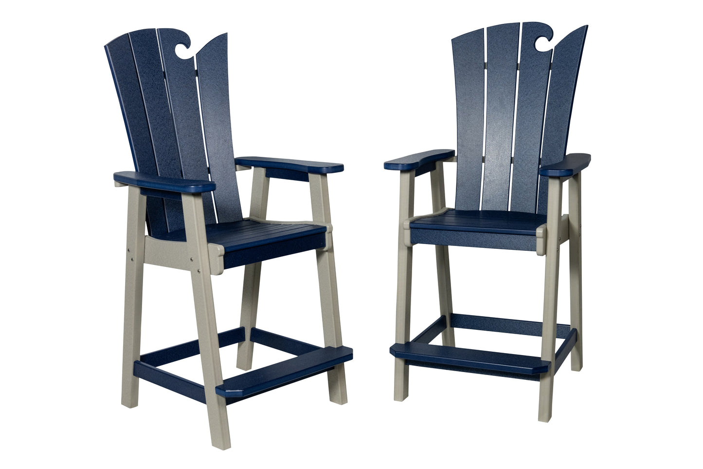Beaver Dam Woodworks OceanWavz Bar Chair - LEAD TIME TO SHIP 4 WEEKS OR LESS