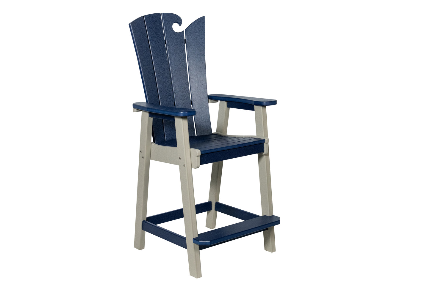 Beaver Dam Woodworks OceanWavz Bar Chair - LEAD TIME TO SHIP 4 WEEKS OR LESS