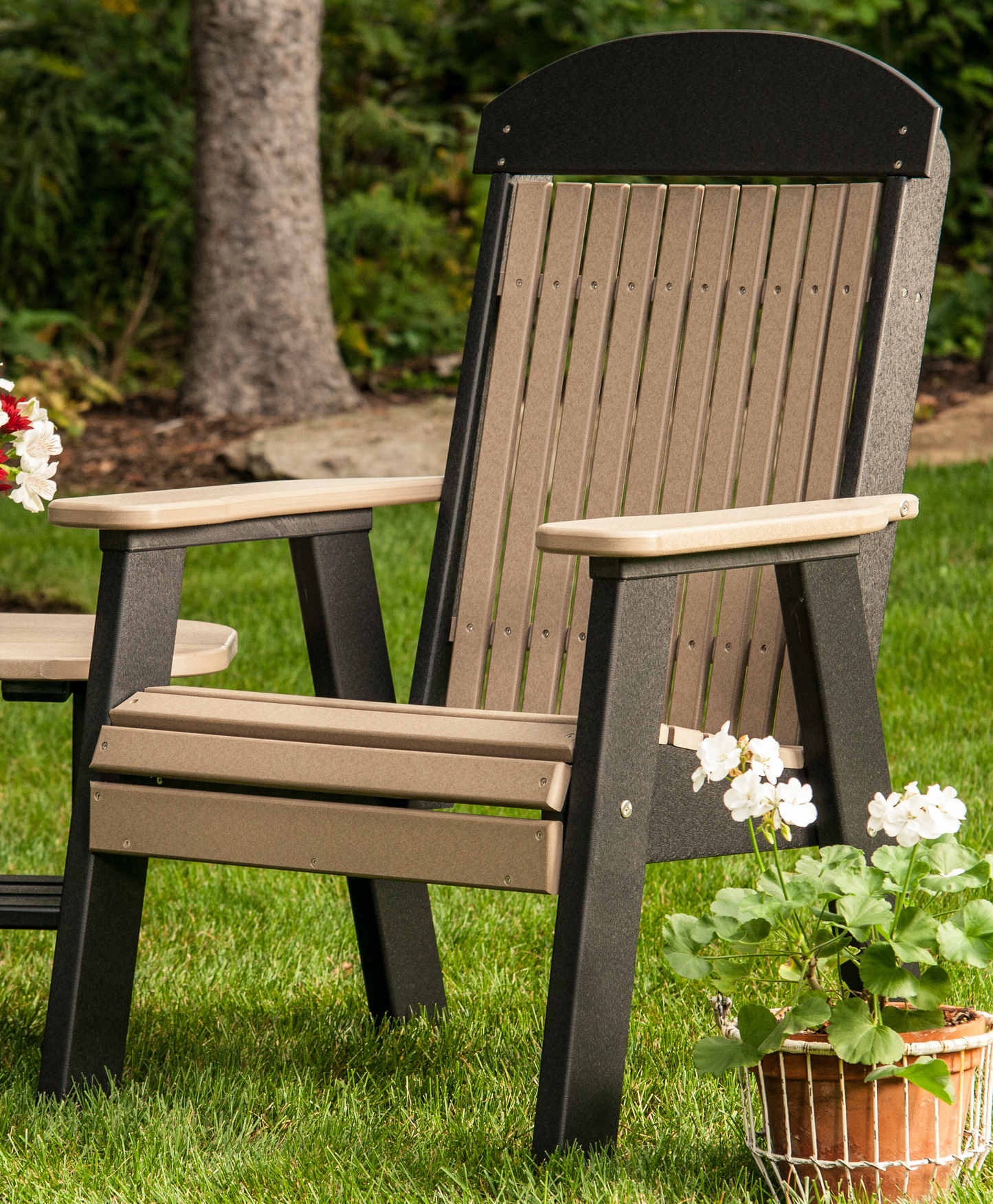 LuxCraft Classic Highback Recycled Plastic 2ft Chair  - LEAD TIME TO SHIP 7 BUSINESS DAYS OR LESS