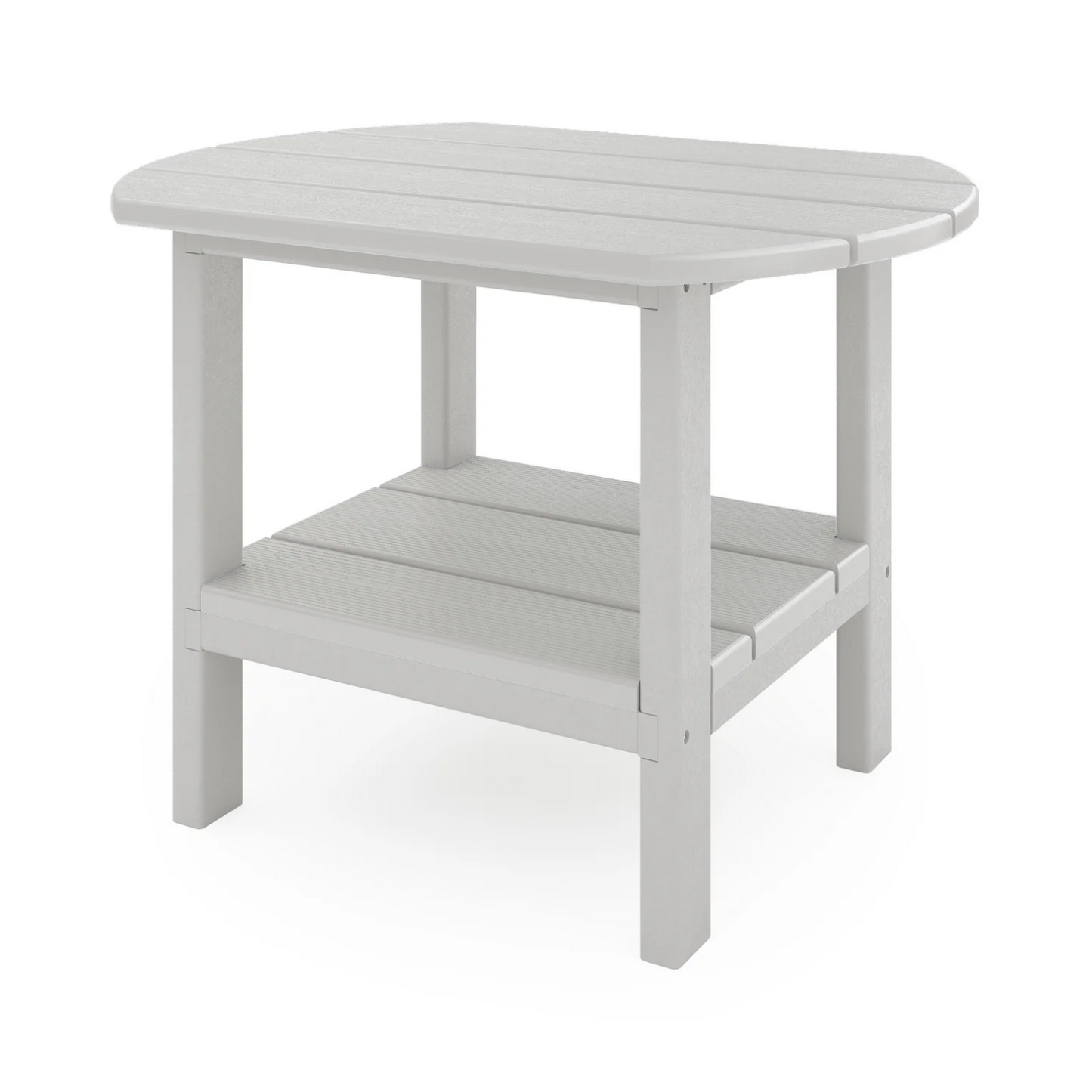 Sopoly St. Simons 25" Recycled Plastic Oval Side Table - LEAD TIME TO SHIP 5 BUSINESS DAYS OR LESS