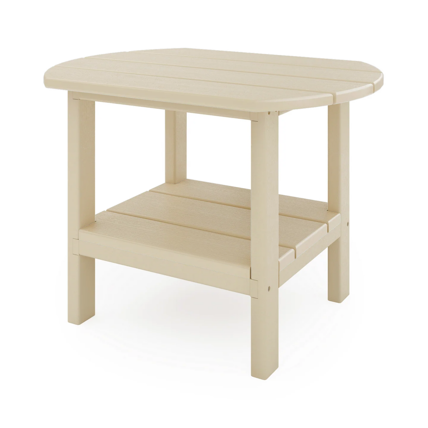 Sopoly St. Simons 25" Recycled Plastic Oval Side Table - LEAD TIME TO SHIP 5 BUSINESS DAYS OR LESS