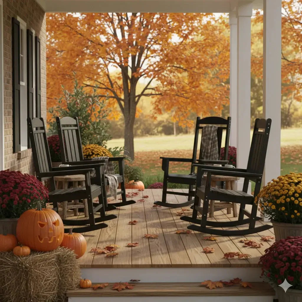 Sopoly Callaway Recycled Plastic Porch Rocking Chair - LEAD TIME TO SHIP 5 BUSINESS DAYS OR LESS