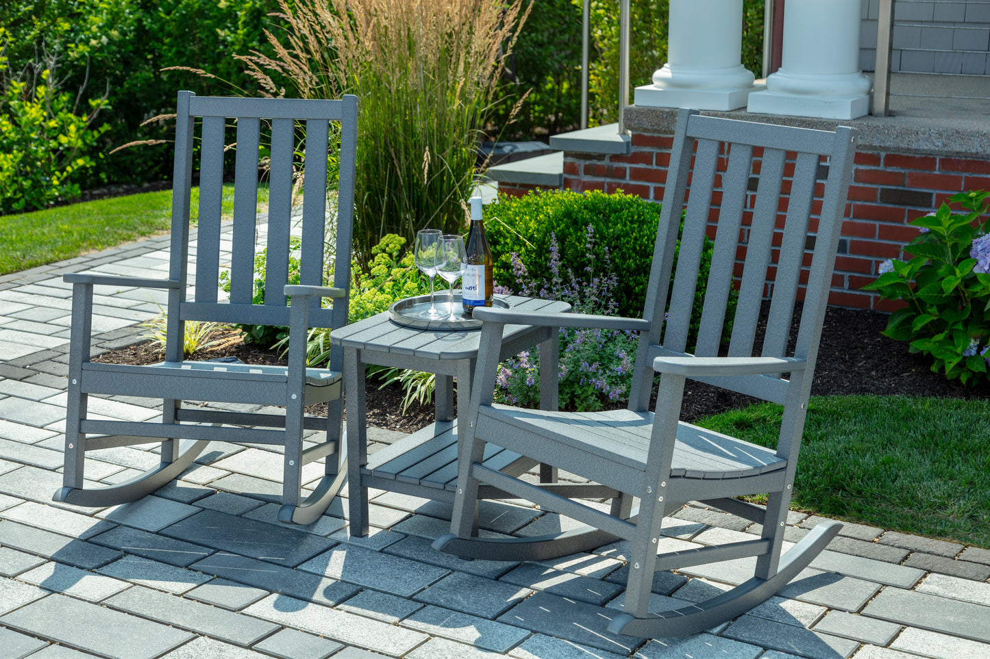 Seaside Casual Recycled Plastic Traditional Porch Rocking Chair - LEAD TIME TO SHIP 2 TO 4 WEEKS