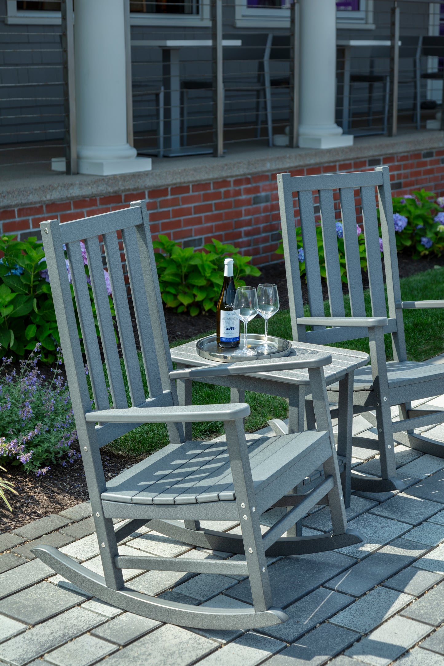 Seaside Casual Recycled Plastic Traditional Porch Rocking Chair - LEAD TIME TO SHIP 2 TO 4 WEEKS