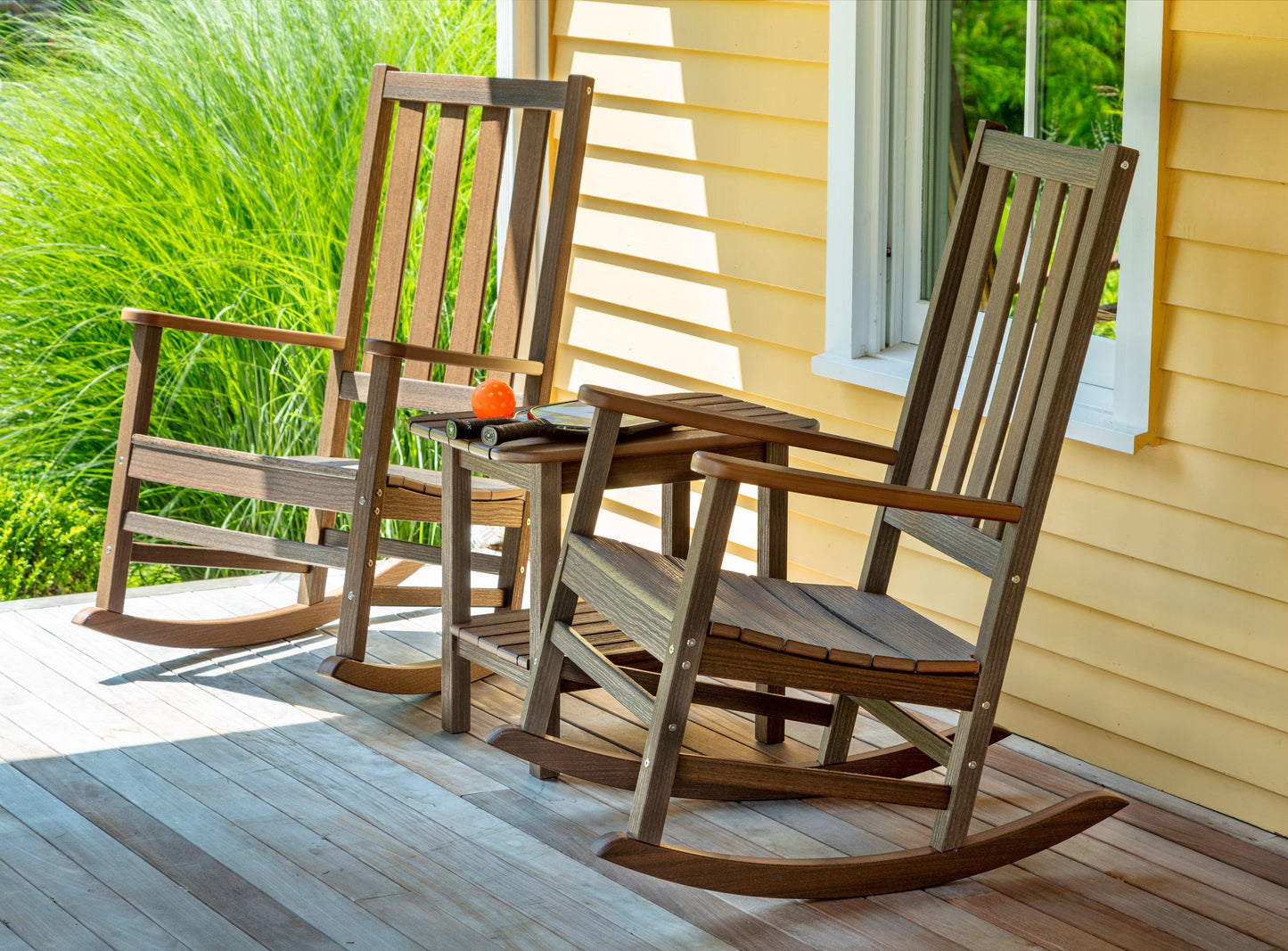 Seaside Casual Recycled Plastic Traditional Porch Rocking Chair - LEAD TIME TO SHIP 2 TO 4 WEEKS