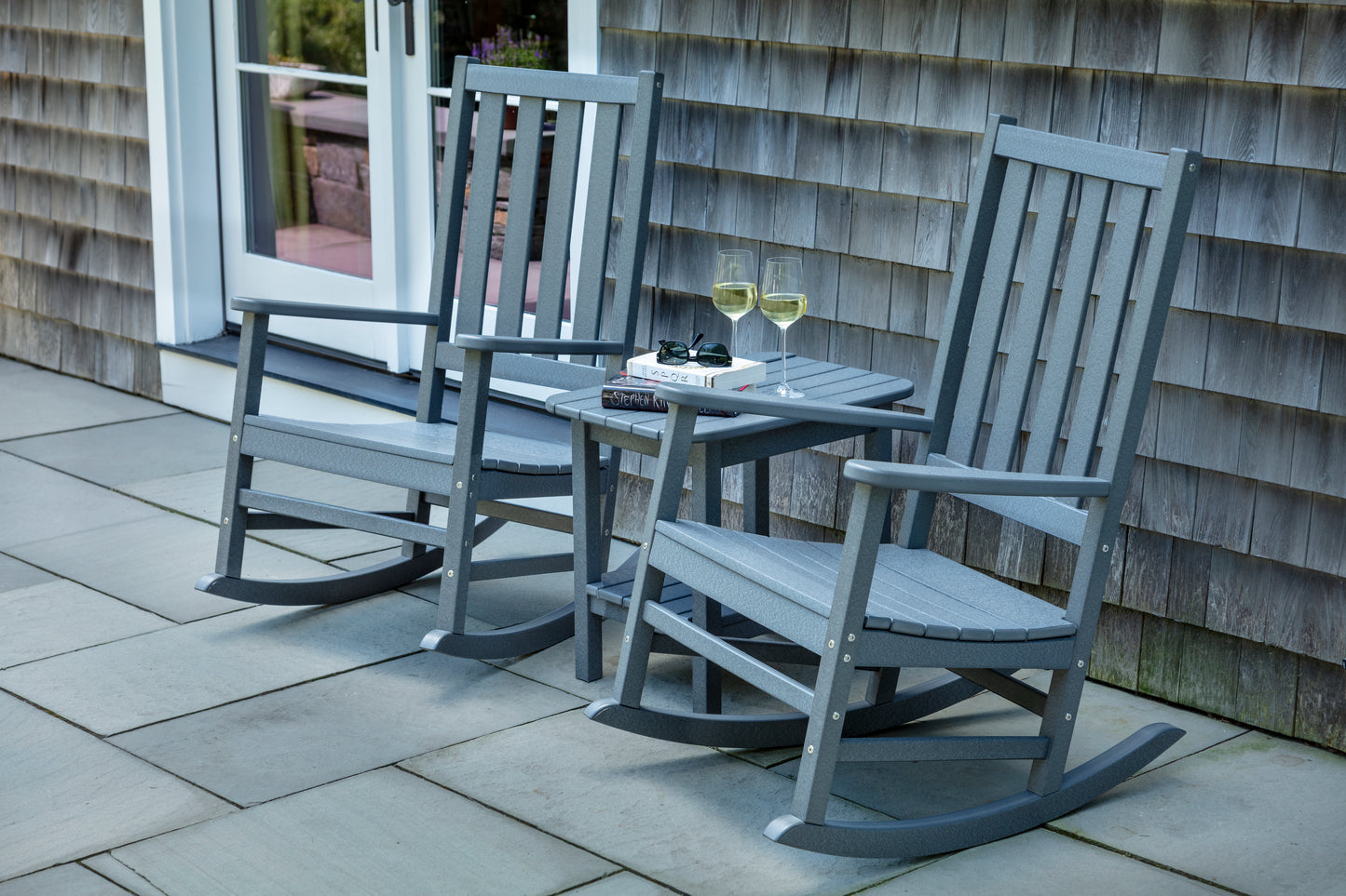 Seaside Casual Recycled Plastic Traditional Porch Rocking Chair - LEAD TIME TO SHIP 2 TO 4 WEEKS
