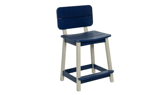 Beaver Dam Woodworks SurfAira Saddle Counter Stool w/ back (COUNTER HEIGHT) - LEAD TIME TO SHIP 4 WEEKS OR LESS