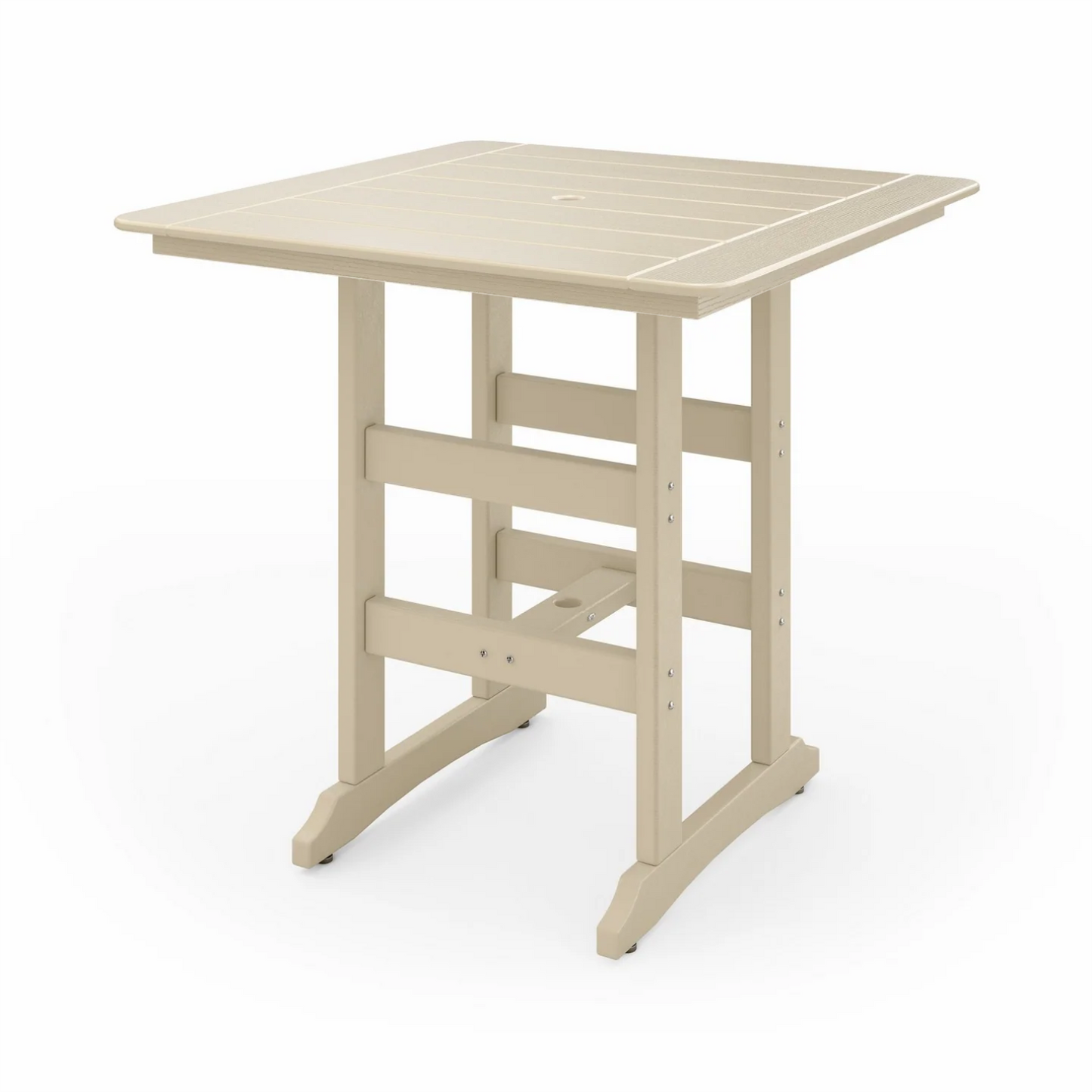 Sopoly 44" Savannah Recycled Plastic Square Bar Table (BAR HEIGHT) - LEAD TIME TO SHIP 5 BUSINESS DAYS OR LESS