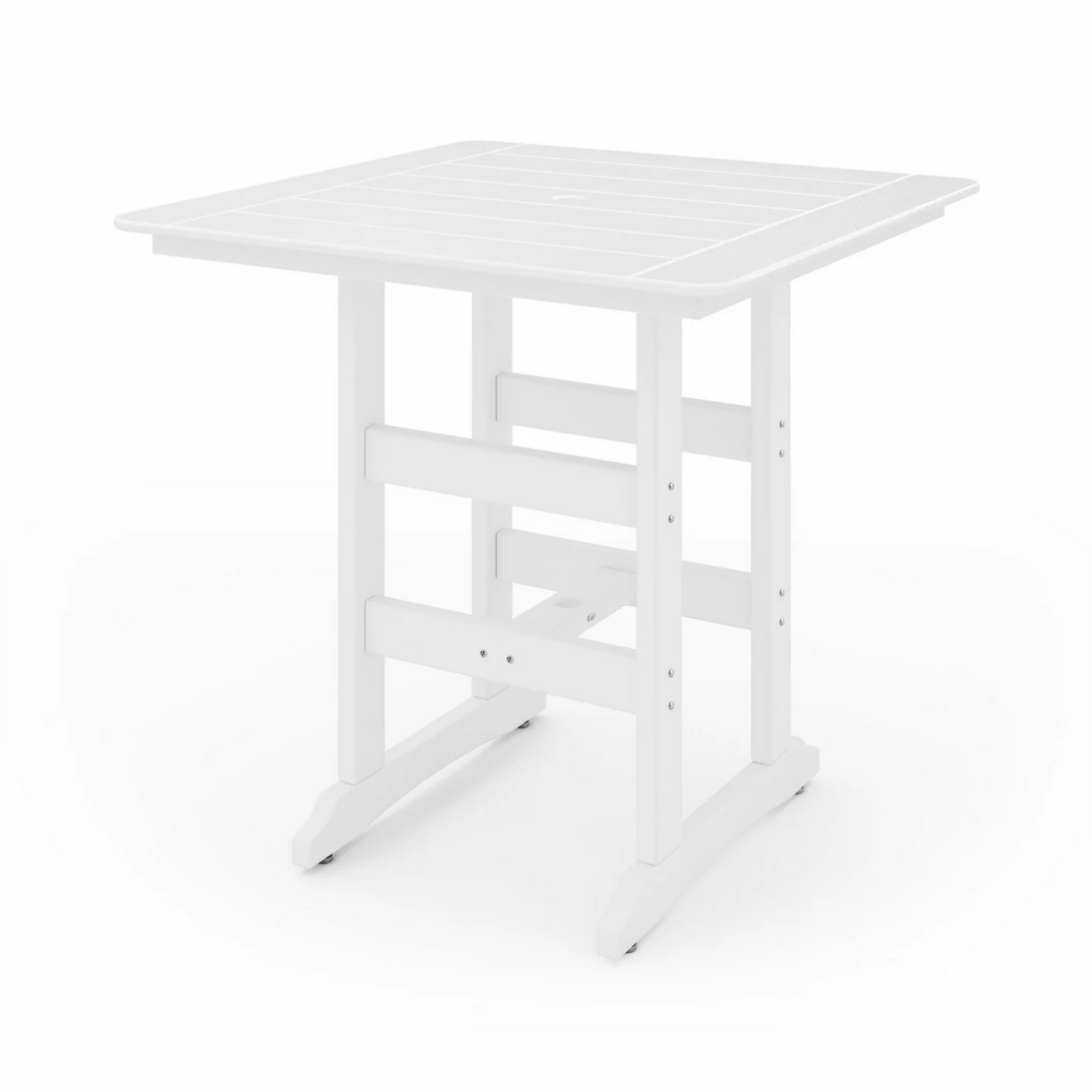Sopoly 44" Savannah Recycled Plastic Square Bar Table (BAR HEIGHT) - LEAD TIME TO SHIP 5 BUSINESS DAYS OR LESS