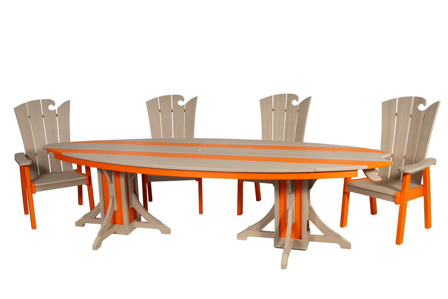Beaver Dam Woodworks 10' Surf-Aira 5 Piece Dining Set - LEAD TIME TO SHIP 4 WEEKS OR LESS