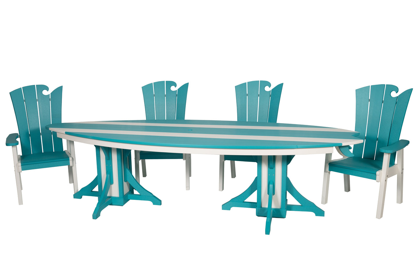 Beaver Dam Woodworks 10' Surf-Aira 5 Piece Dining Set - LEAD TIME TO SHIP 4 WEEKS OR LESS