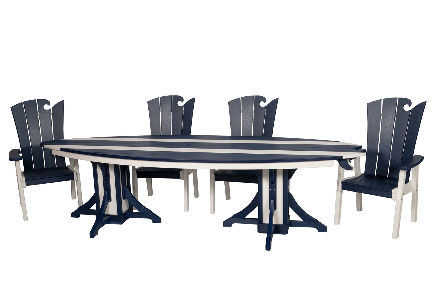 Beaver Dam Woodworks 10' Surf-Aira 5 Piece Dining Set - LEAD TIME TO SHIP 4 WEEKS OR LESS