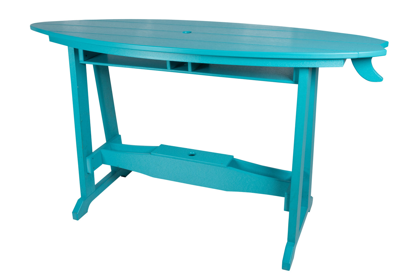 Beaver Dam Woodworks 6' Surf-Aira Bar Table Saddle Bar Stool w/ Back 5 Piece Set - BAR HEIGHT - LEAD TIME TO SHIP 4 WEEKS OR LESS