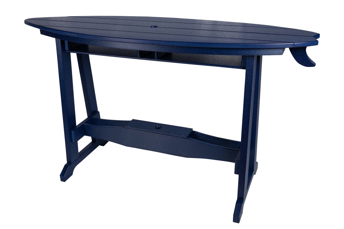 Beaver Dam Woodworks 6' Surf-Aira Bar Table Saddle Bar Stool w/ Back 5 Piece Set - BAR HEIGHT - LEAD TIME TO SHIP 4 WEEKS OR LESS