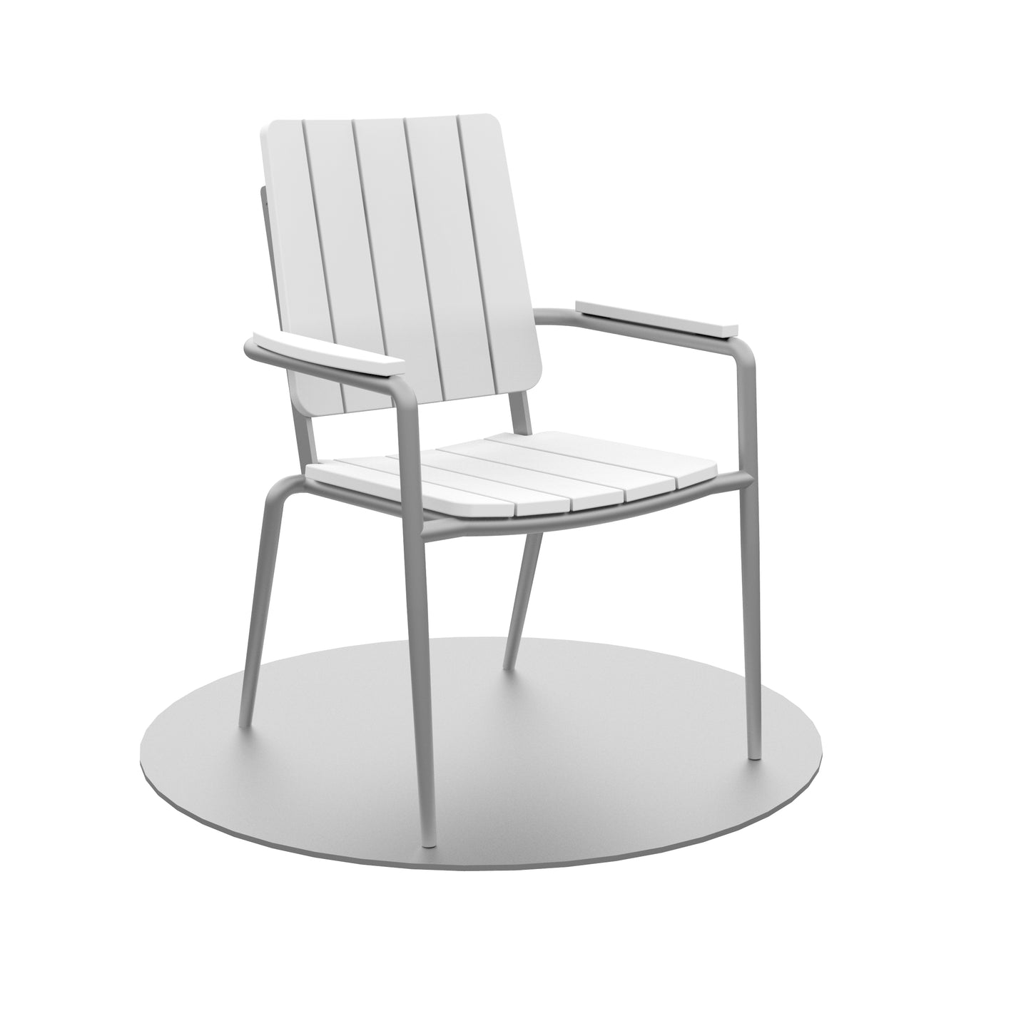 Seaside Casual Recycled Plastic HIP Stackable Dining Arm Chair - LEAD TIME TO SHIP 2 TO 4 WEEKS