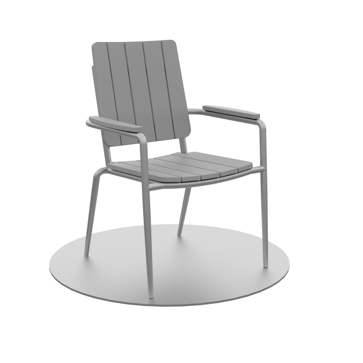 Seaside Casual Recycled Plastic HIP Stackable Dining Arm Chair - LEAD TIME TO SHIP 2 TO 4 WEEKS