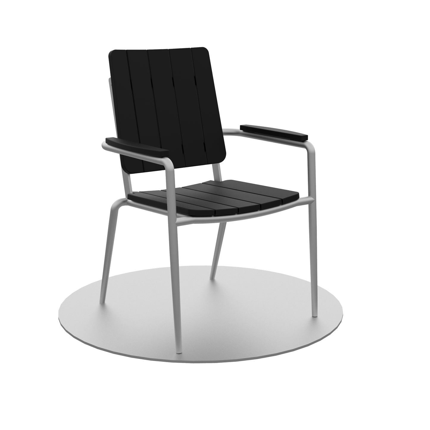 Seaside Casual Recycled Plastic HIP Stackable Dining Arm Chair - LEAD TIME TO SHIP 2 TO 4 WEEKS