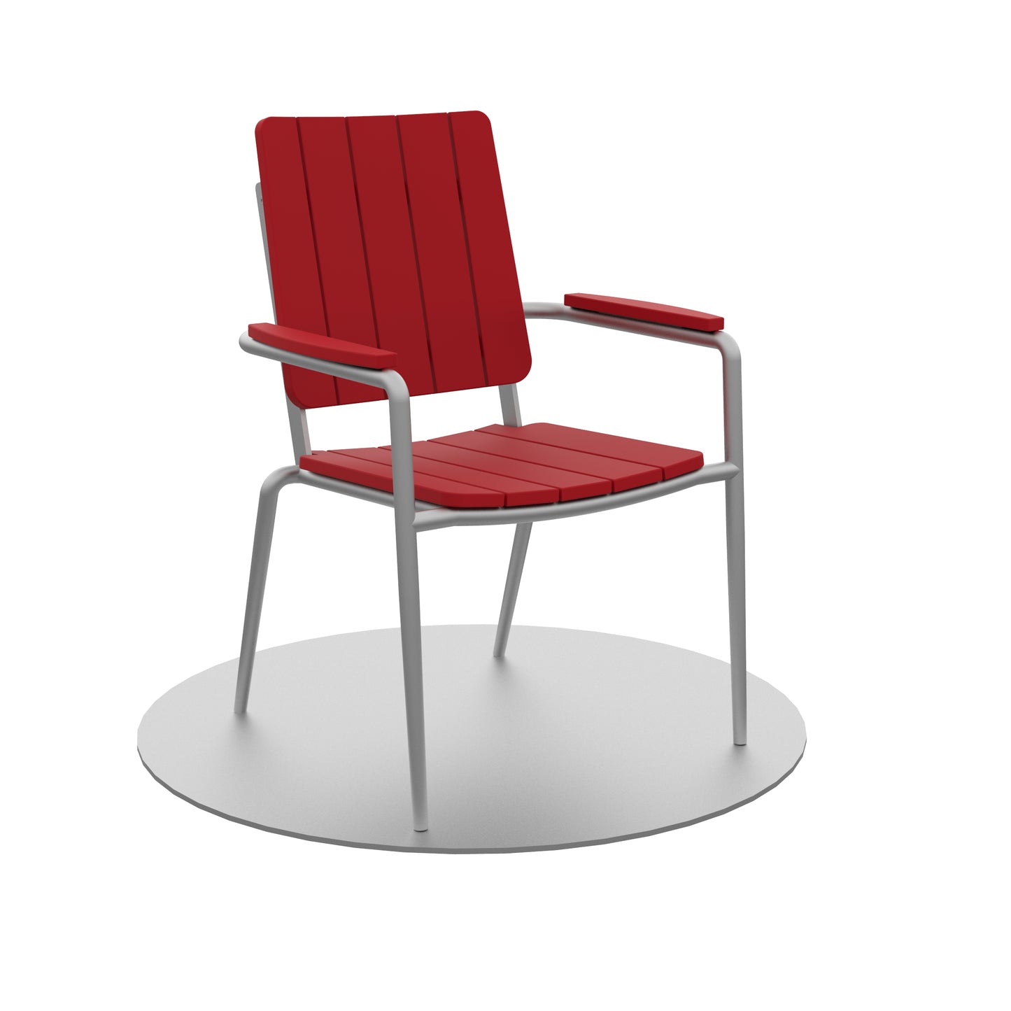 Seaside Casual Recycled Plastic HIP Stackable Dining Arm Chair - LEAD TIME TO SHIP 2 TO 4 WEEKS