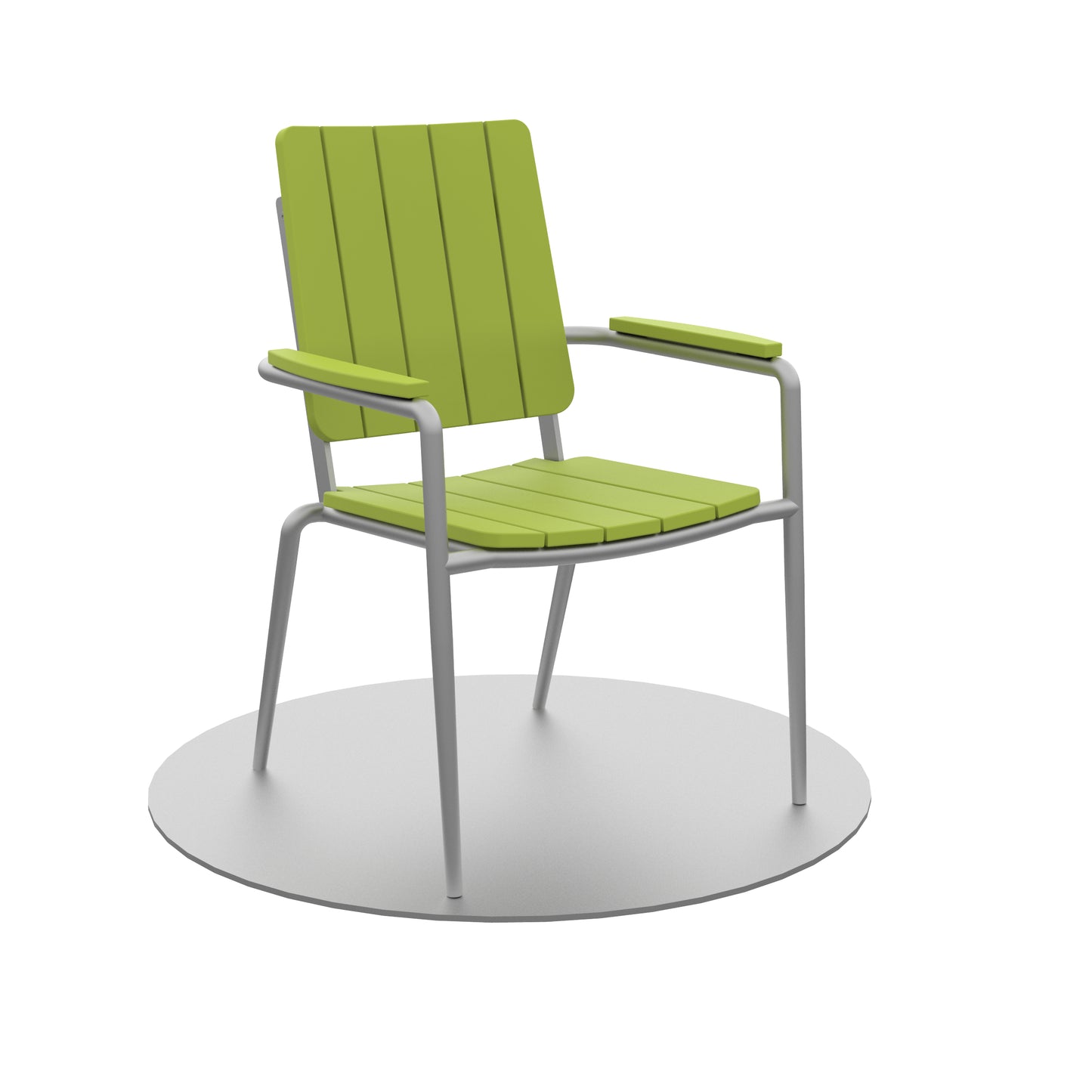 Seaside Casual Recycled Plastic HIP Stackable Dining Arm Chair - LEAD TIME TO SHIP 2 TO 4 WEEKS