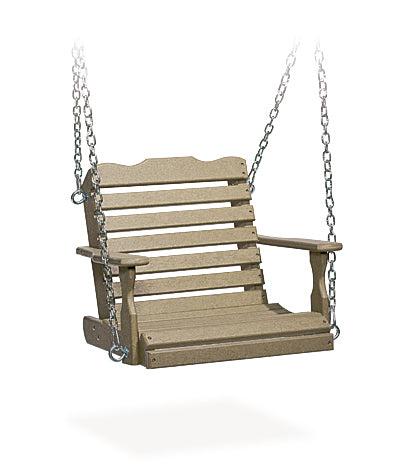 Leisure Lawns Amish Made Recycled Plastic Childs Swing Model #30 - LEAD TIME TO SHIP 4 WEEKS