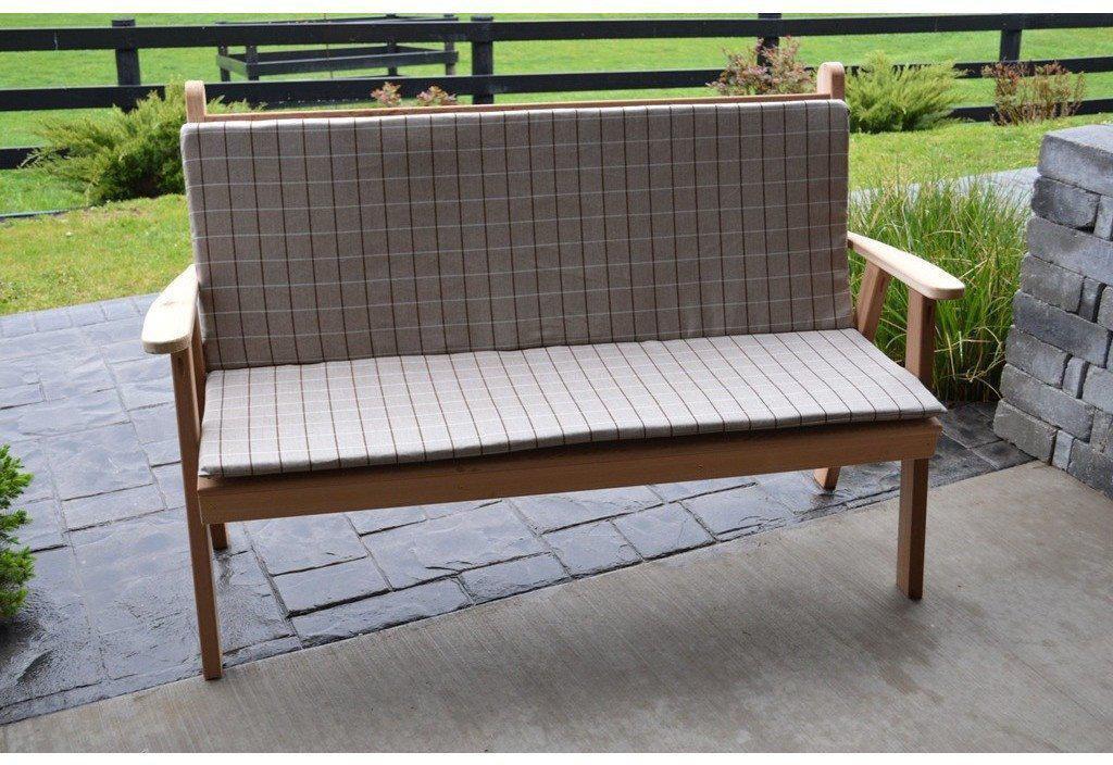 A & L Furniture Co. 6' Full Bench Cushion  - Ships FREE in 5-7 Business days - Rocking Furniture