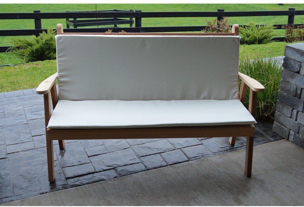 A & L Furniture Co. 4' Full Bench Cushion  - Ships FREE in 5-7 Business days - Rocking Furniture