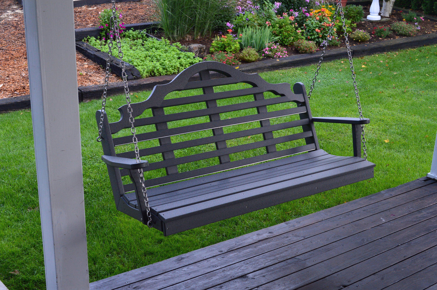 A&L Furniture Company Marlboro Recycled Plastic 5ft Porch Swing - LEAD TIME TO SHIP 10 BUSINESS DAYS