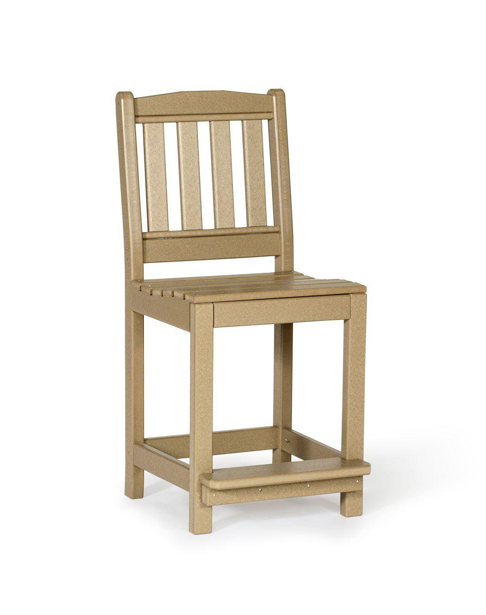 Leisure Lawns Amish Made Recycled Plastic English Garden Side Chair (Counter Height) Model #220C - LEAD TIME TO SHIP 4 WEEKS