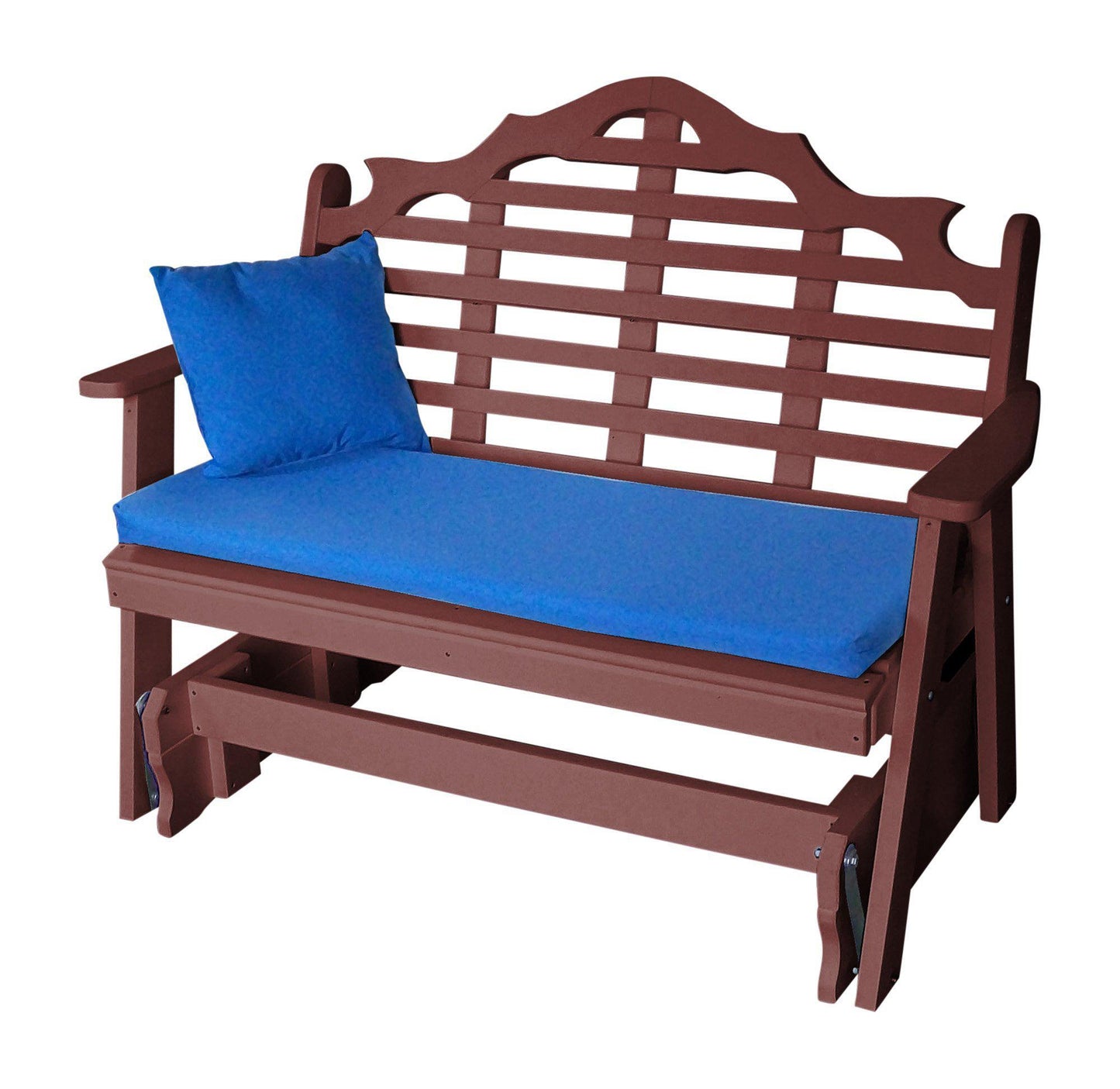 Bryton Park Poly Furniture Marlboro Recycled Plastic 5ft Glider Chair - LEAD TIME TO SHIP 10 BUSINESS DAYS