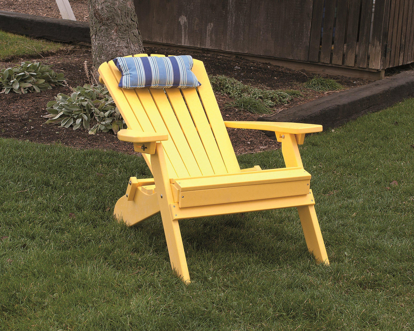 A&L Furniture Recycled Plastic Folding And Reclining Fanback Adirondack Chair - LEAD TIME TO SHIP 10 BUSINESS DAYS