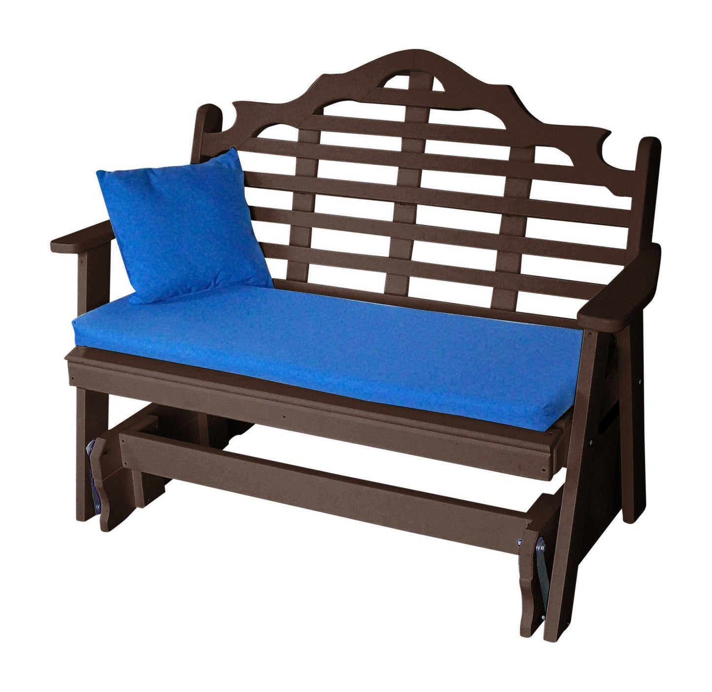 Bryton Park Poly Furniture Marlboro Recycled Plastic 5ft Glider Chair - LEAD TIME TO SHIP 10 BUSINESS DAYS