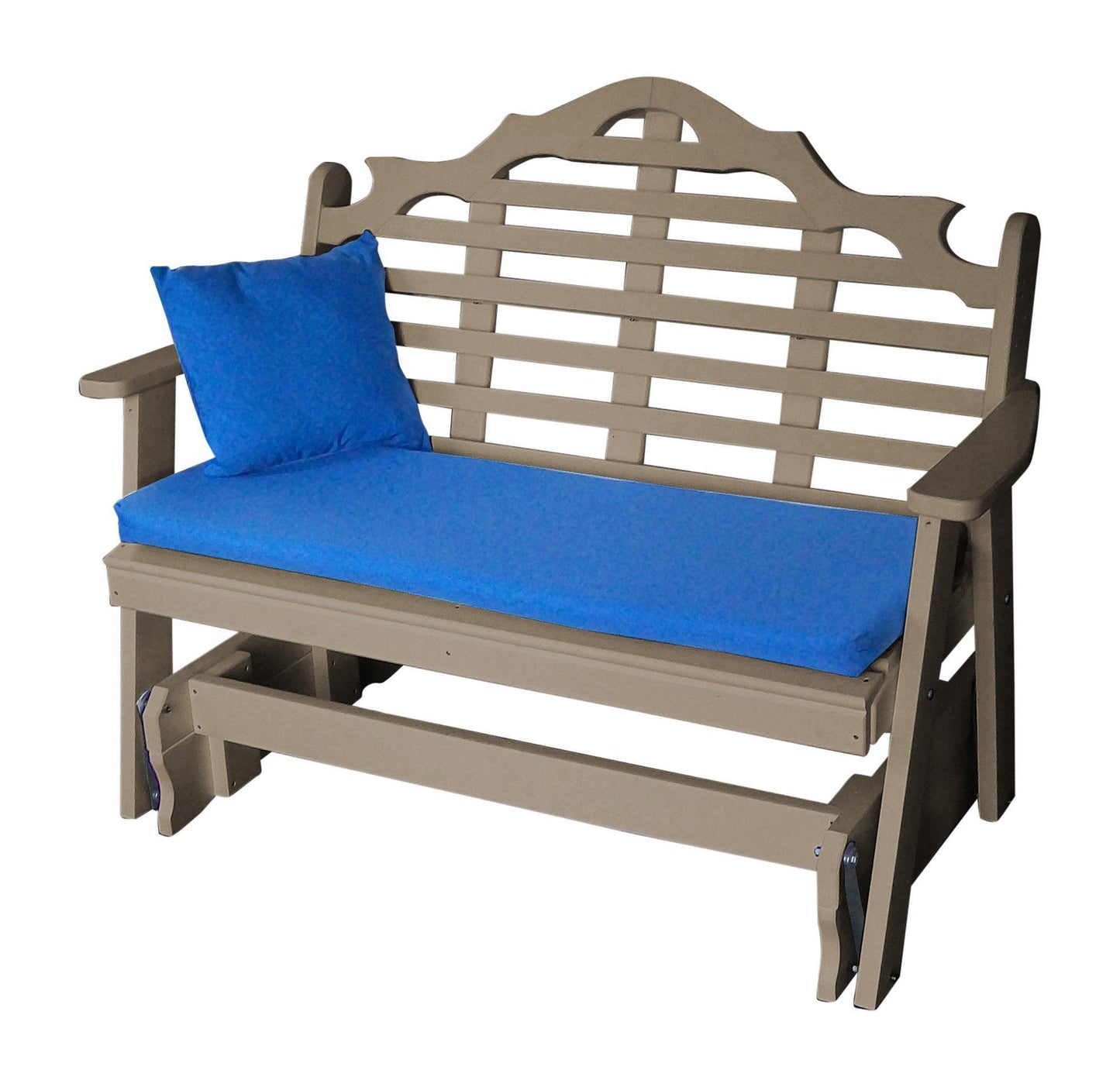 Bryton Park Poly Furniture Marlboro Recycled Plastic 5ft Glider Chair - LEAD TIME TO SHIP 10 BUSINESS DAYS