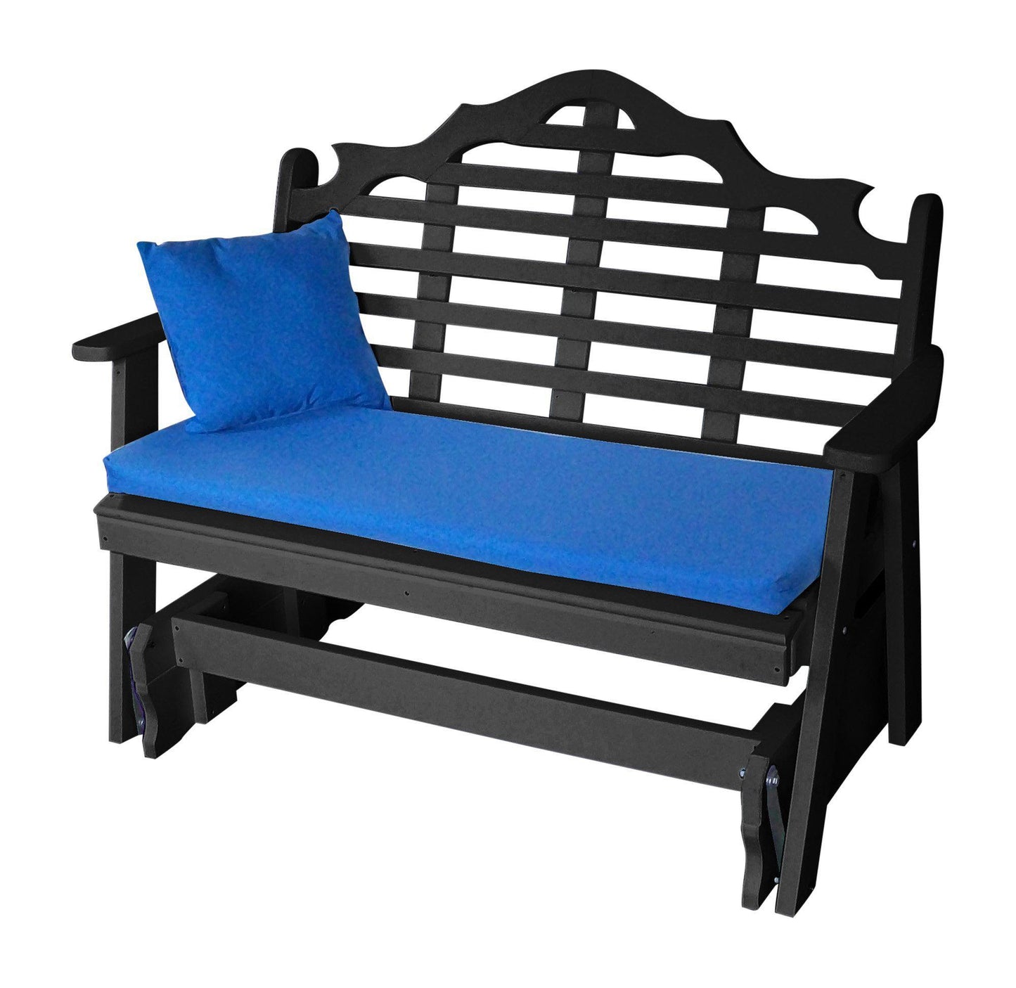 Bryton Park Poly Furniture Marlboro Recycled Plastic 5ft Glider Chair - LEAD TIME TO SHIP 10 BUSINESS DAYS
