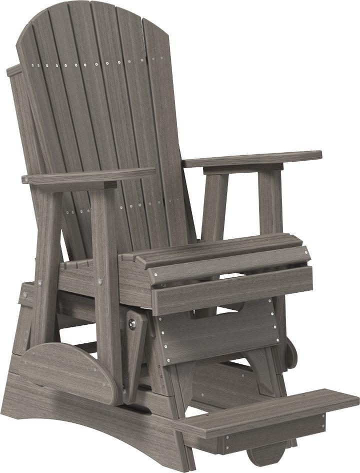 LuxCraft Recycled Plastic Counter Height  2' Adirondack Counter Height Balcony Glider  - LEAD TIME TO SHIP 7 BUSINESS DAYS OR LESS