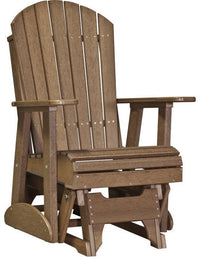 LuxCraft Recycled Plastic 2' Adirondack Glider Chair - Rocking Furniture