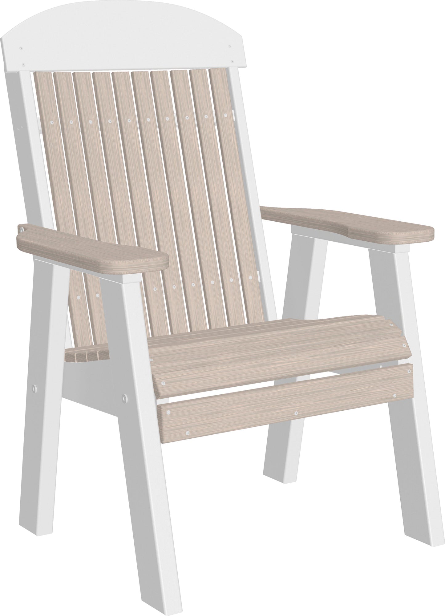 LuxCraft Classic Highback Recycled Plastic 2ft Chair  - LEAD TIME TO SHIP 7 BUSINESS DAYS OR LESS