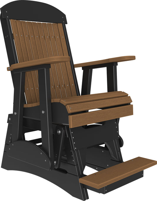 LuxCraft Recycled Plastic Counter Height 2' Classic Highback Balcony Glider  - LEAD TIME TO SHIP 7 BUSINESS DAYS OR LESS