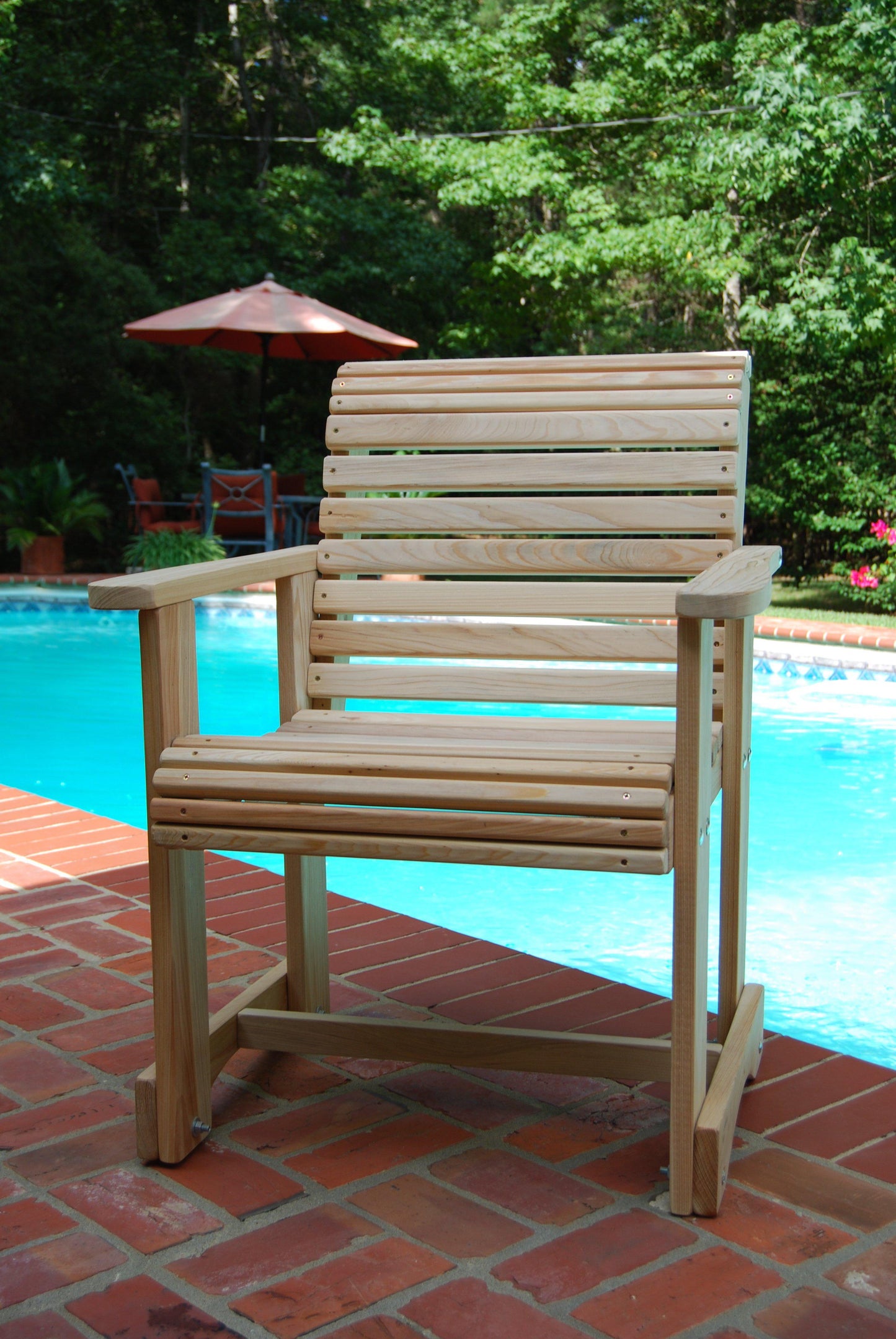LA Swings Inc 2ft cypress Roll Back Outdoor Chair - LEAD TIME TO SHIP  (UNFINISHED 7 BUSINESS DAYS) - (FINISHED 15 BUSINESS DAYS)